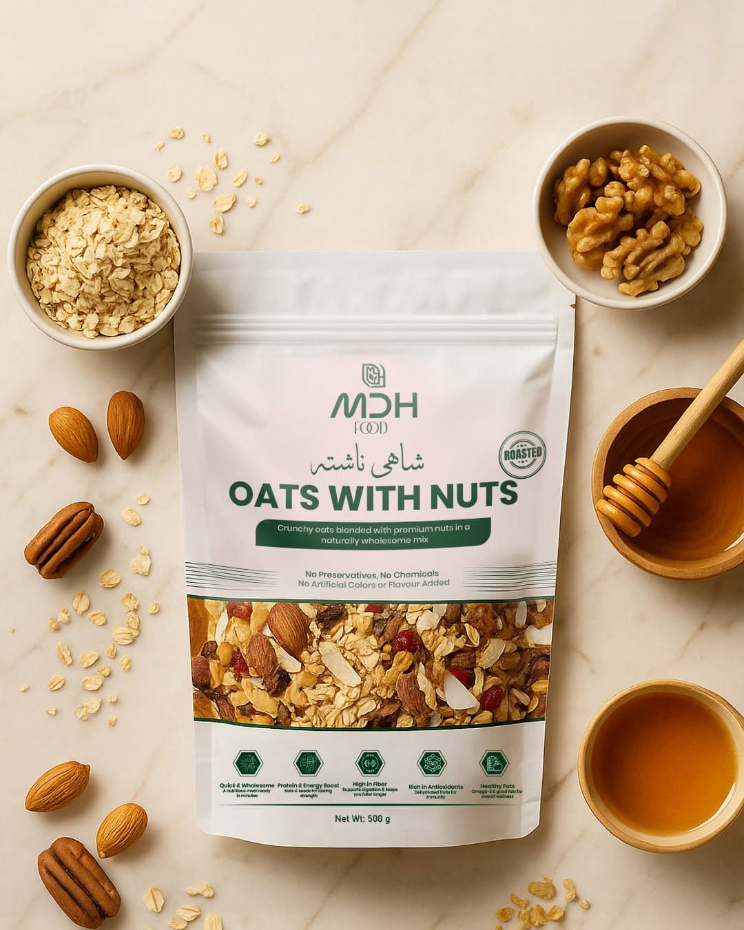 OATS WITH NUTS 500G شاہی ناشتہ