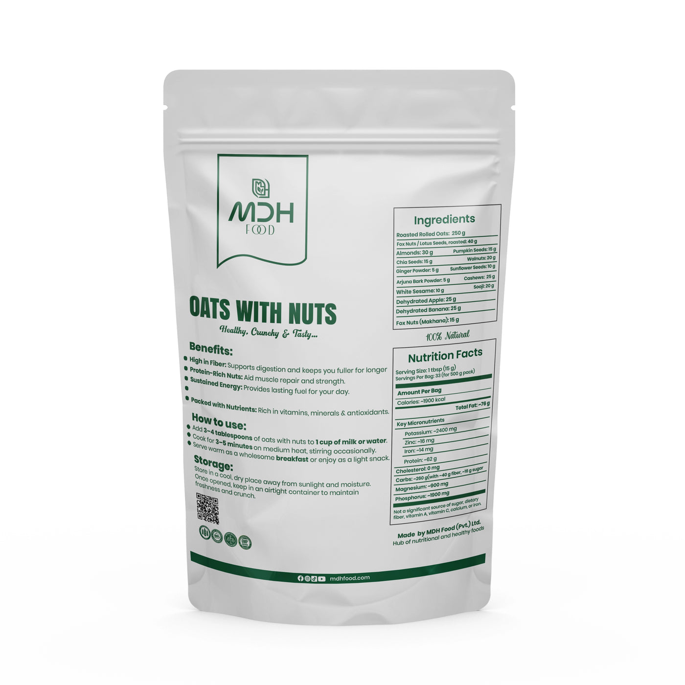 OATS WITH NUTS (500 G)